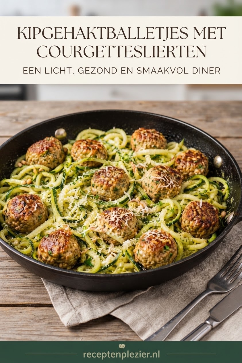 Kipgehaktballetjes Met Courgetteslierten