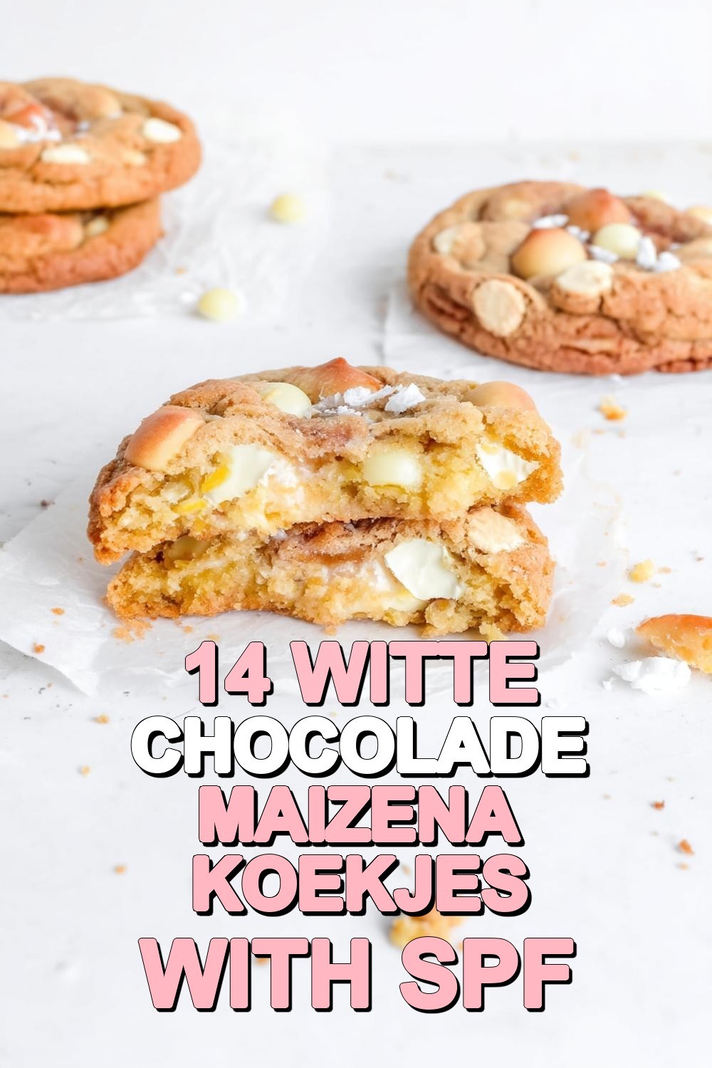 Witte chocolade maizena koekjes