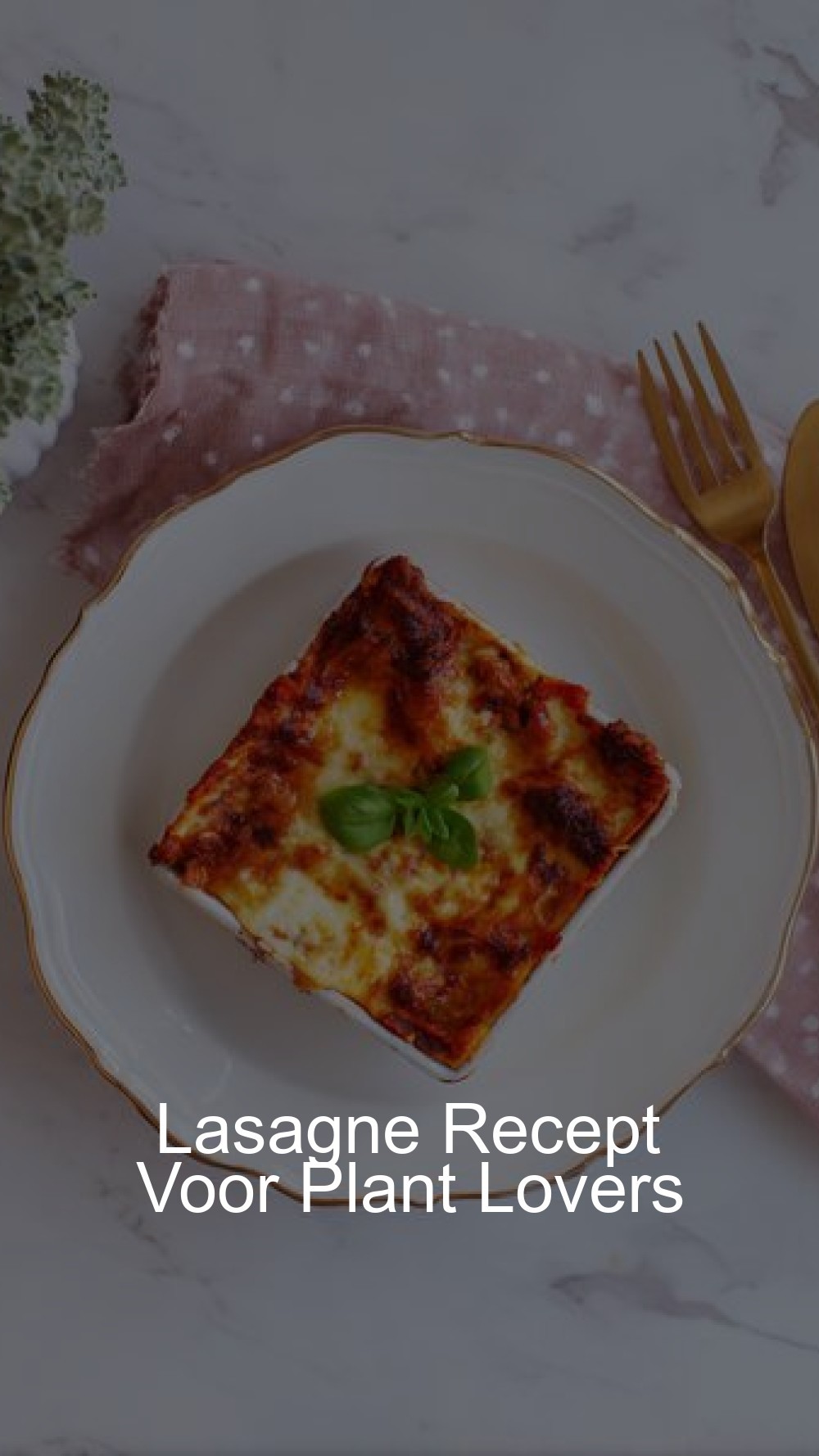 Lasagne Recept Voor Plant Lovers