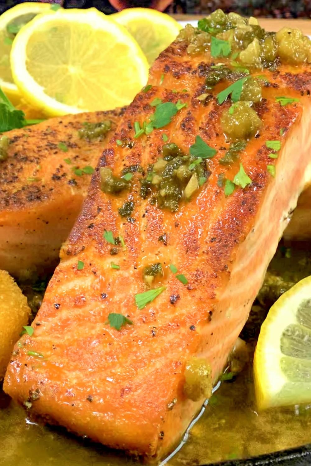 Zalm met Kappertjessaus
