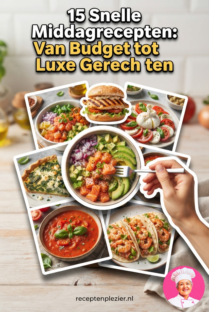 15 Snelle Middagrecepten: Van Budget tot Luxe Gerechten
