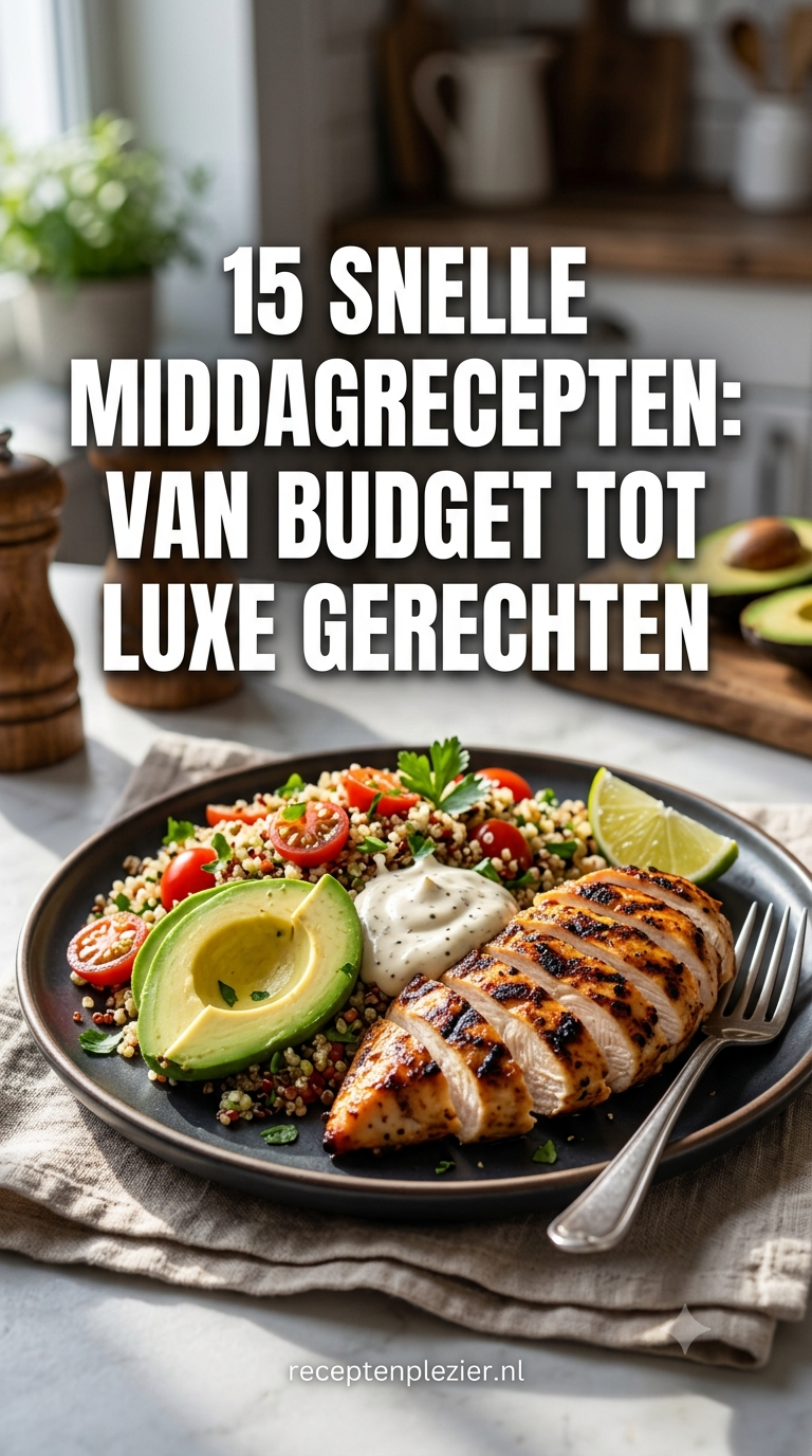 15 Snelle Middagrecepten: Van Budget tot Luxe Gerechten