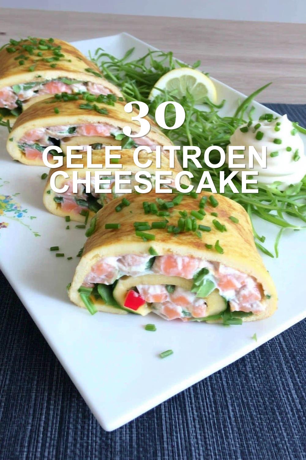 Gele citroen cheesecake