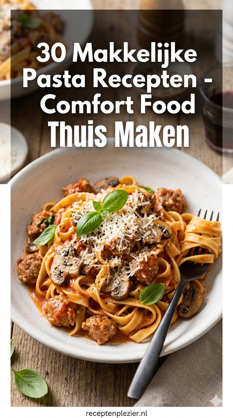 30 Makkelijke Pasta Recepten - Comfort Food Thuis Maken