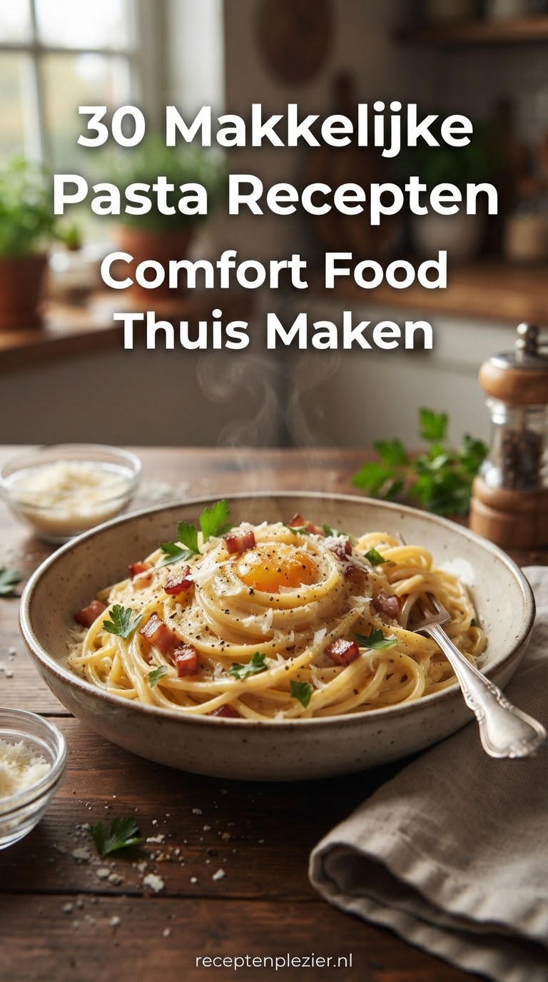 30 Makkelijke Pasta Recepten - Comfort Food Thuis Maken