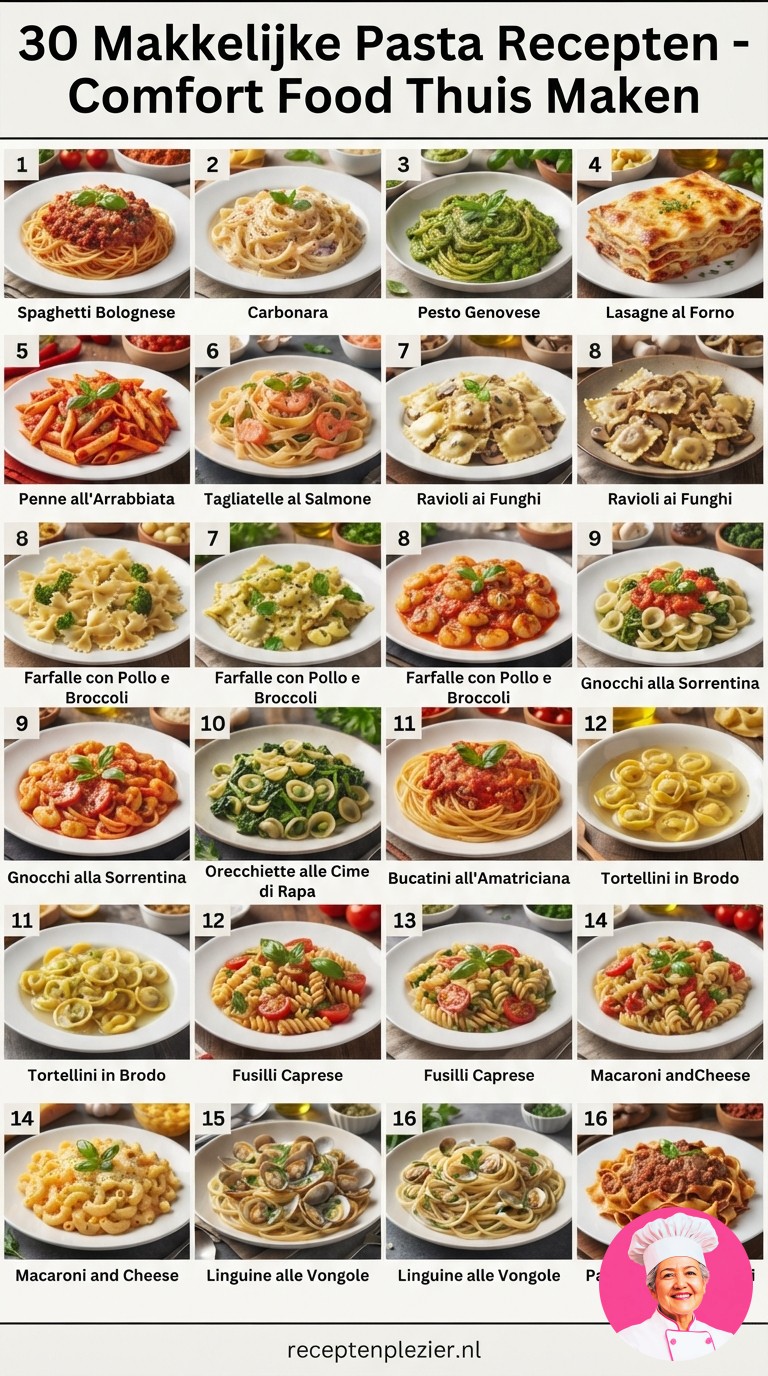 30 Makkelijke Pasta Recepten - Comfort Food Thuis Maken
