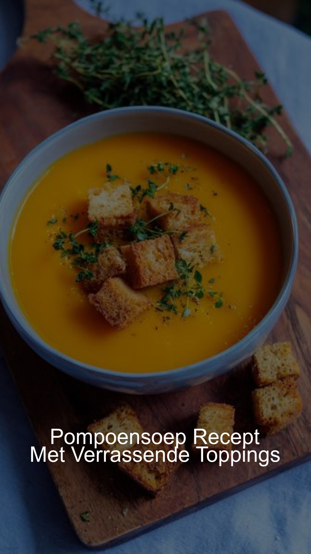 Pompoensoep Recept Met Verrassende Toppings