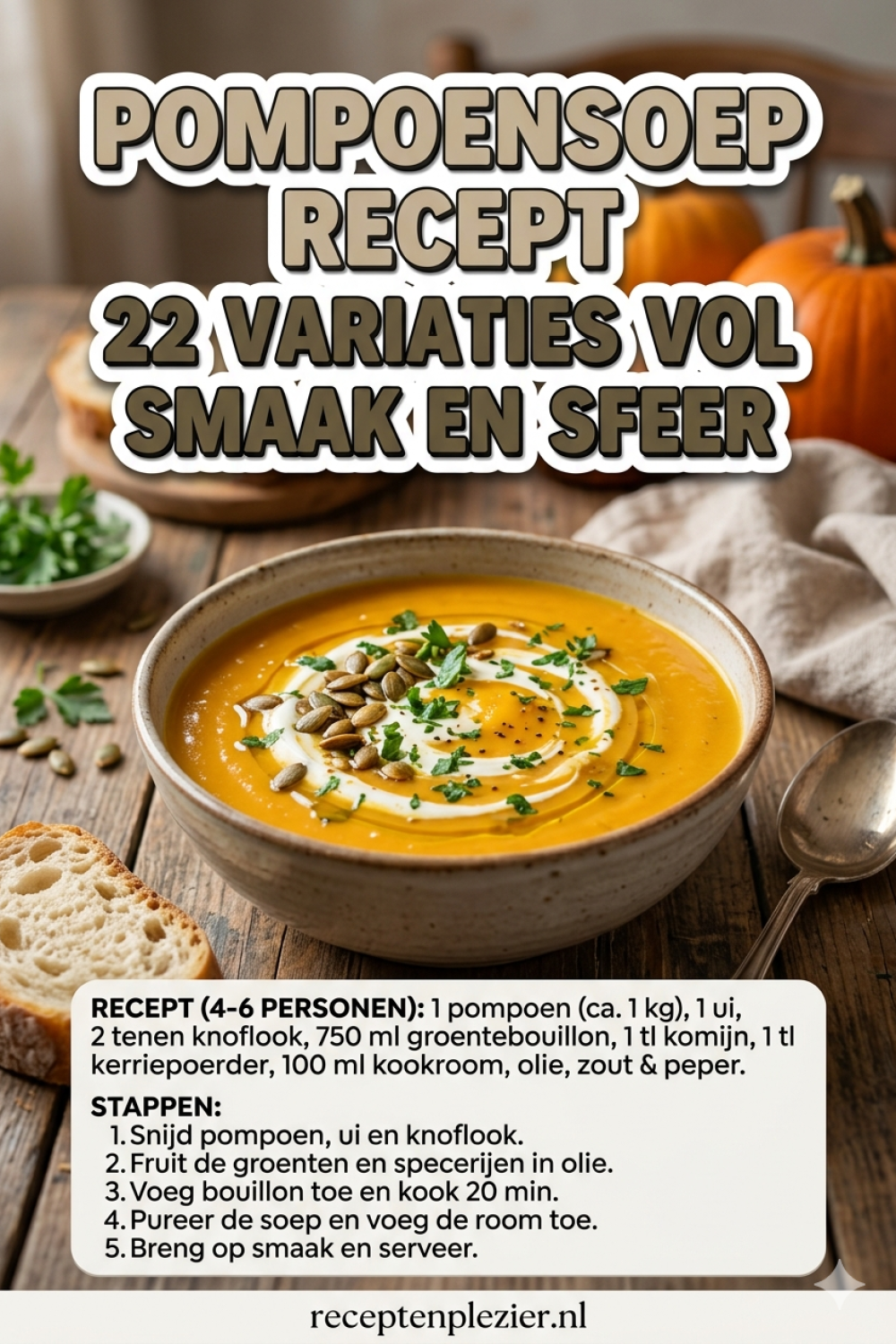 Pompoensoep Recept - 22 Variaties Vol Smaak En Sfeer