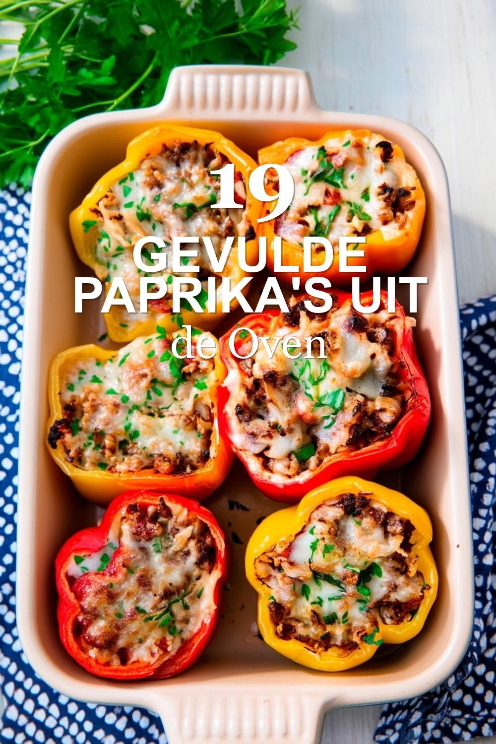 Gevulde Paprika's uit de Oven
