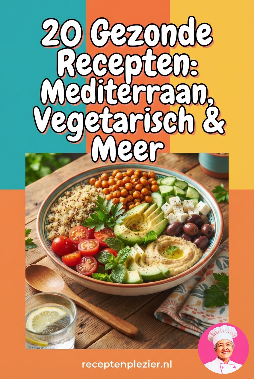 20 Gezonde Recepten: Mediterraan, Vegetarisch & Meer