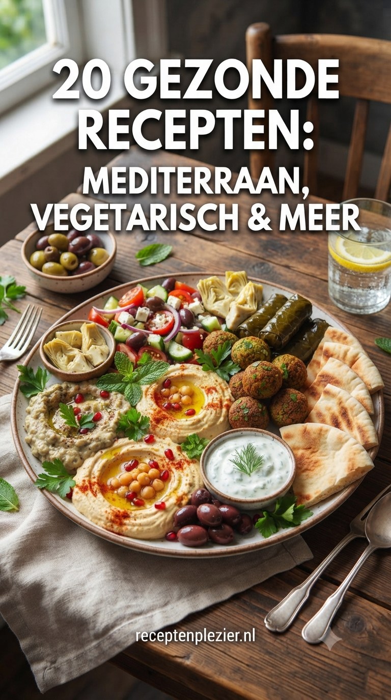 20 Gezonde Recepten: Mediterraan, Vegetarisch & Meer