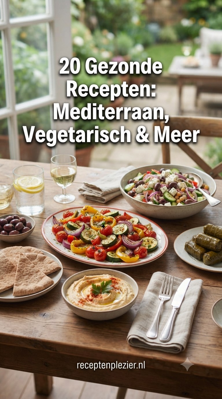 20 Gezonde Recepten: Mediterraan, Vegetarisch & Meer