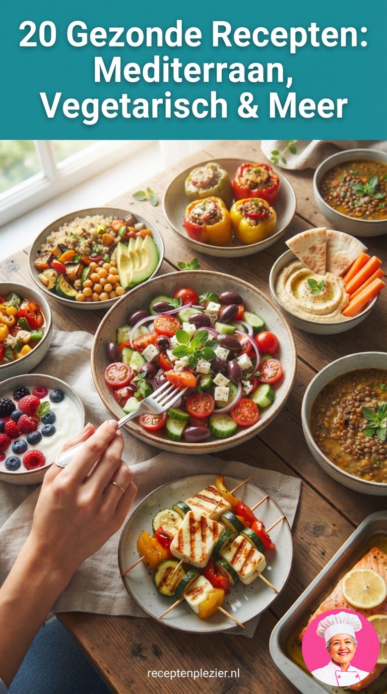 20 Gezonde Recepten: Mediterraan, Vegetarisch & Meer