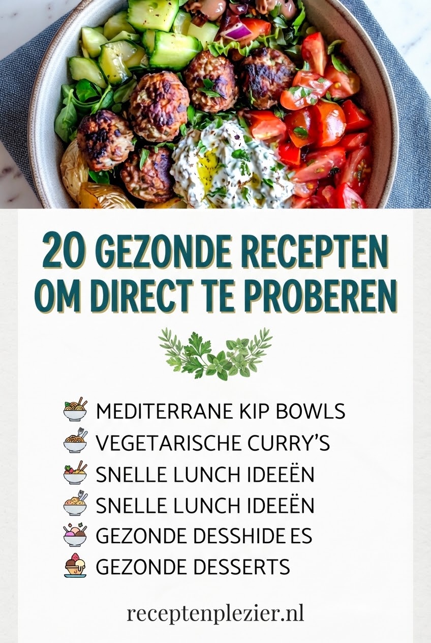 20 Gezonde Recepten Om Direct Te Proberen