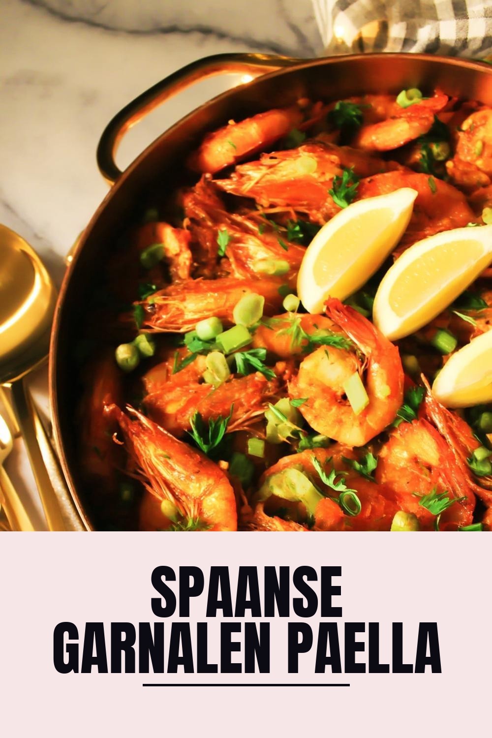 Spaanse Garnalen Paella