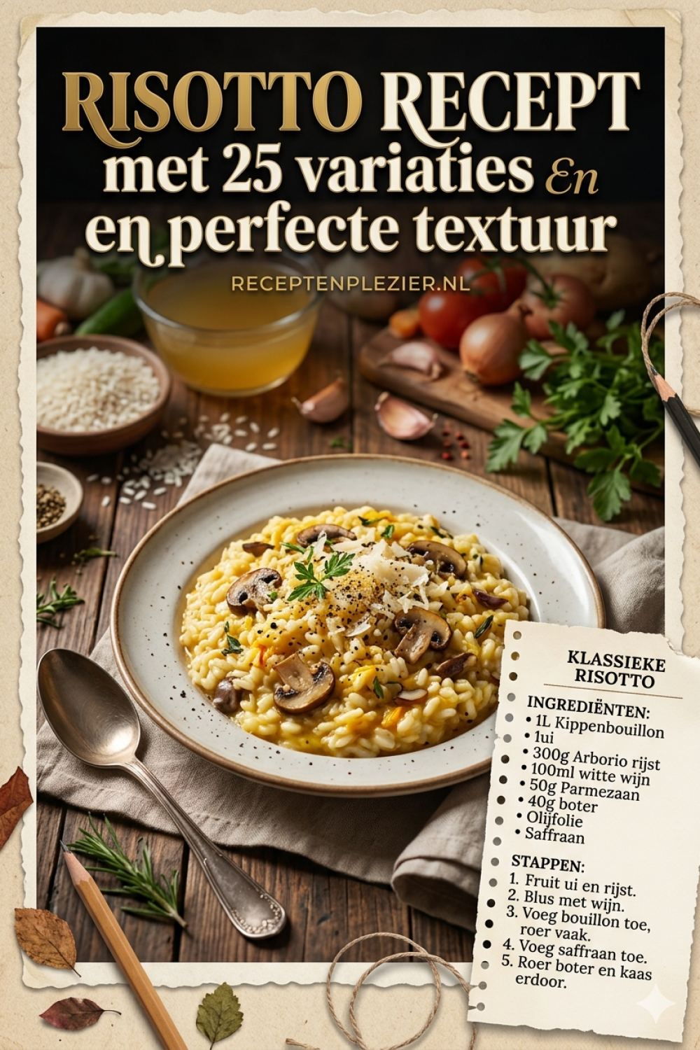 Risotto recept met 25 variaties en perfecte textuur