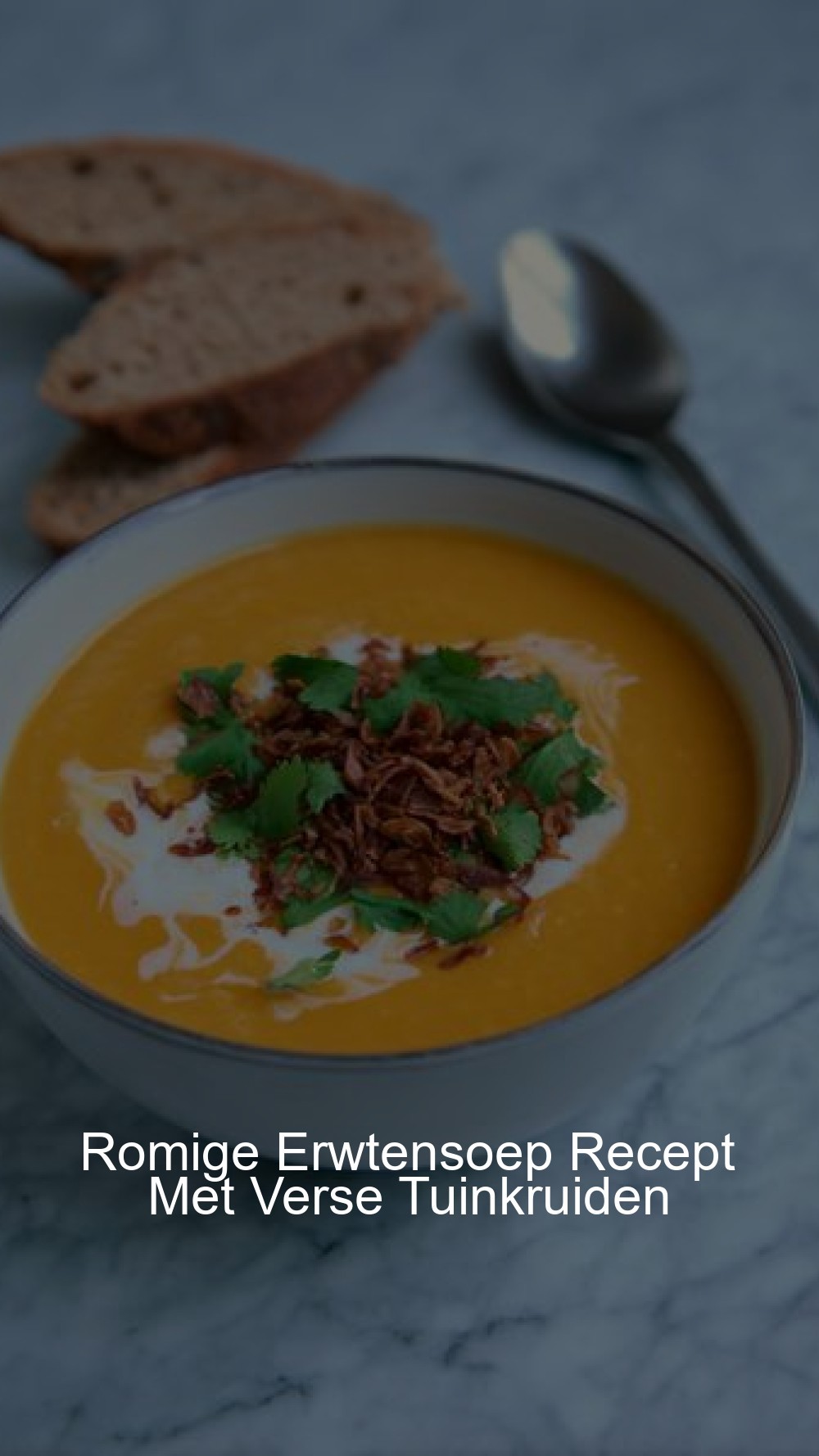 Romige Erwtensoep Recept Met Verse Tuinkruiden