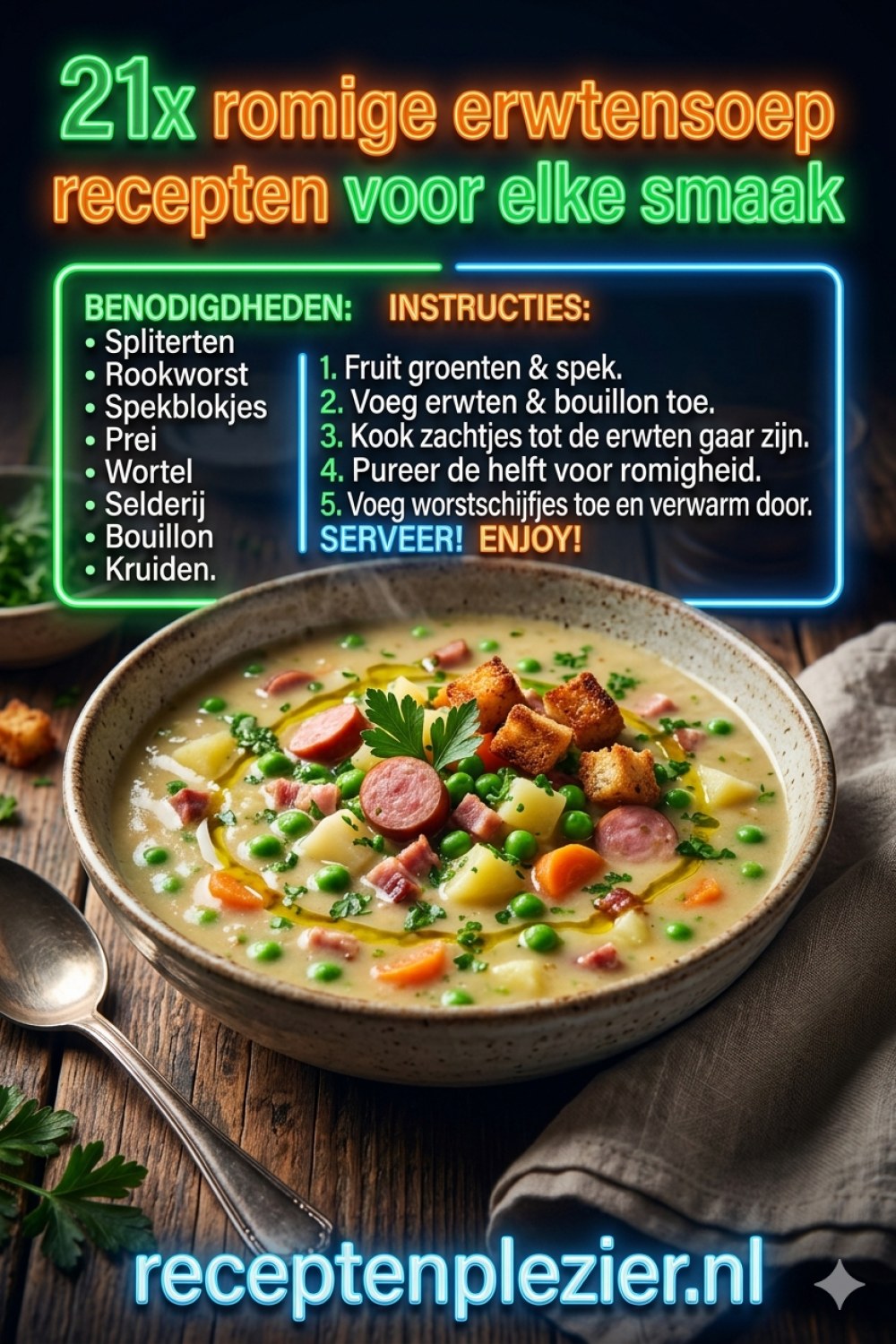 21x romige erwtensoep recepten voor elke smaak