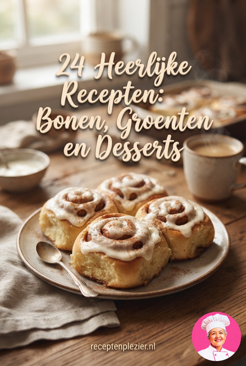 24 Heerlijke Recepten: Bonen, Groenten en Desserts