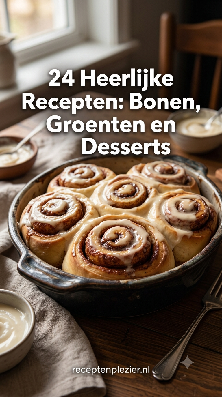 24 Heerlijke Recepten: Bonen, Groenten en Desserts