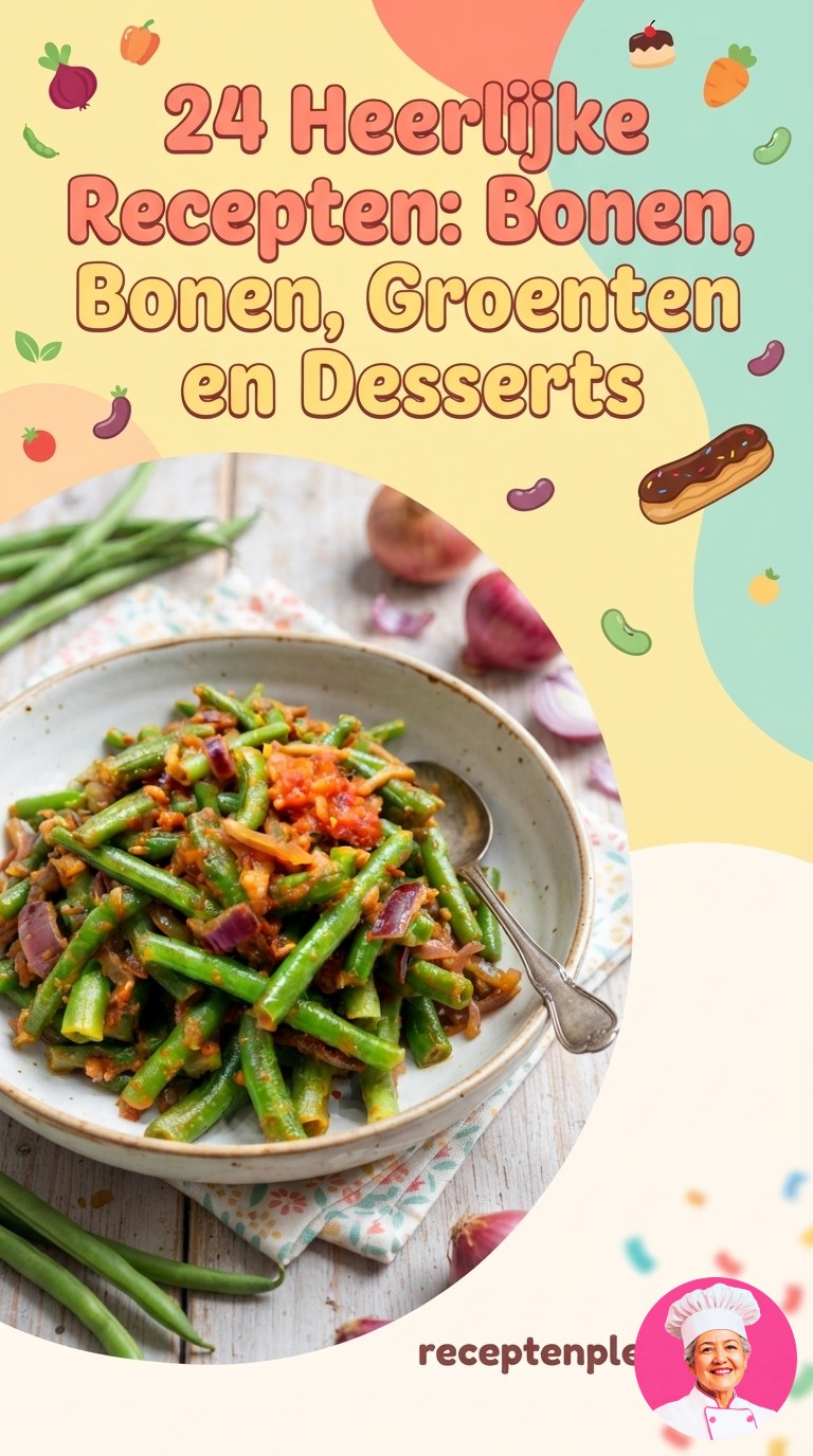 24 Heerlijke Recepten: Bonen, Groenten en Desserts