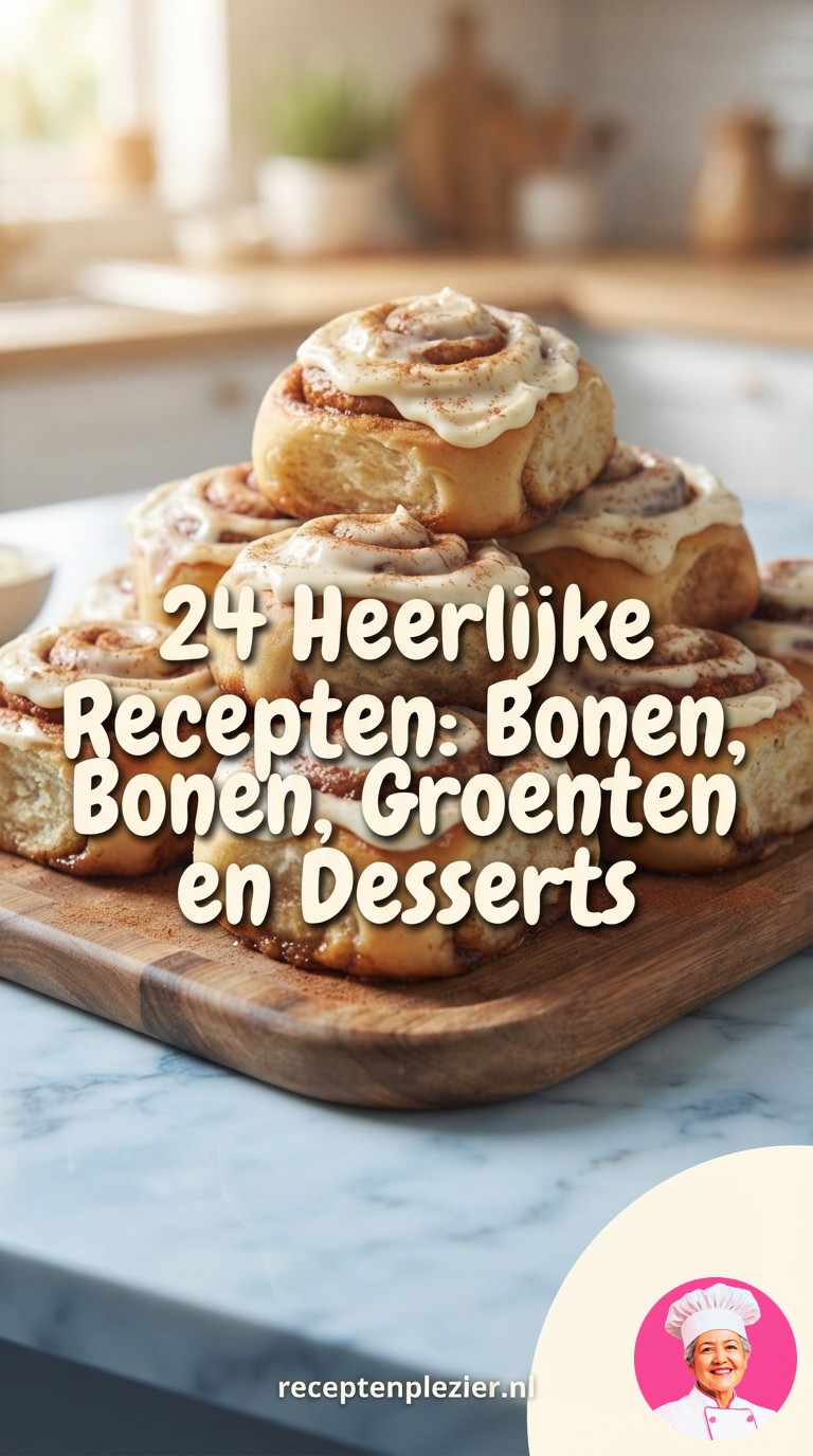 24 Heerlijke Recepten: Bonen, Groenten en Desserts