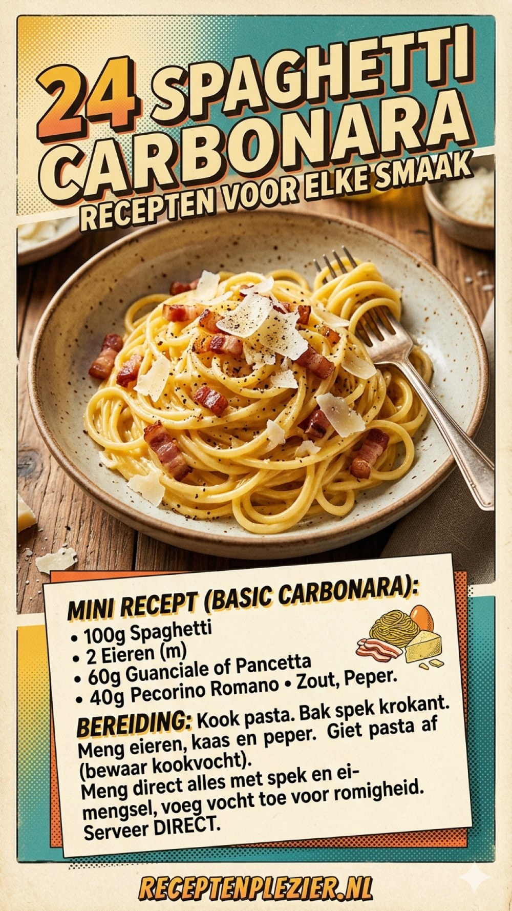 24 Spaghetti carbonara recepten voor elke smaak