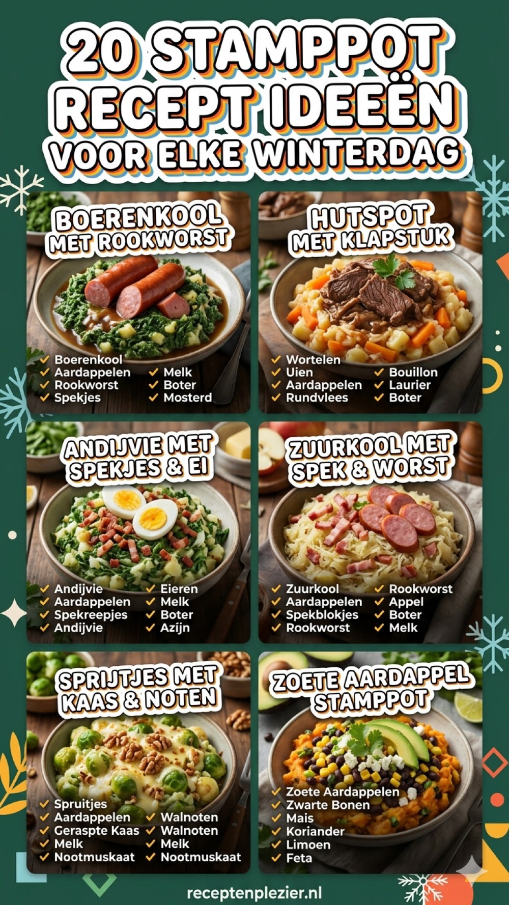 20 stamppot recept ideeën voor elke winterdag