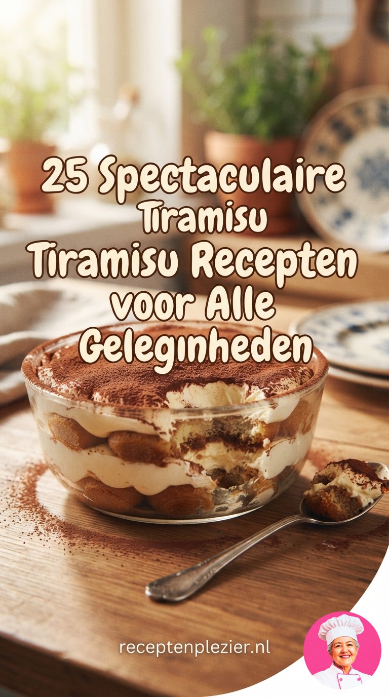25 Spectaculaire Tiramisu Recepten voor Alle Gelegenheden