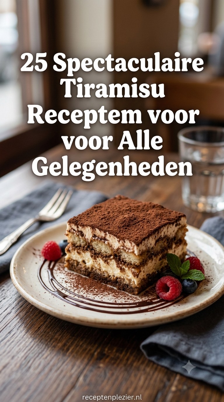 25 Spectaculaire Tiramisu Recepten voor Alle Gelegenheden