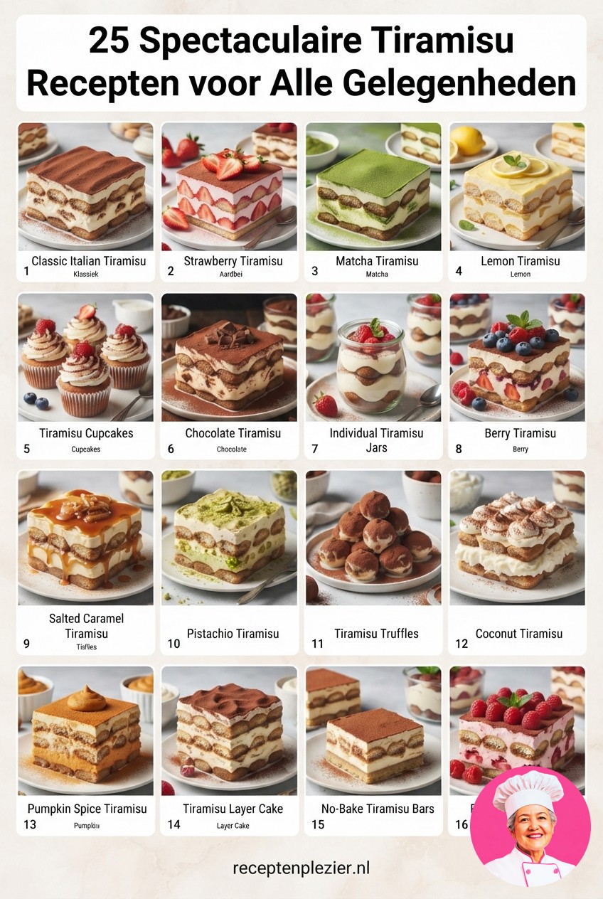 25 Spectaculaire Tiramisu Recepten voor Alle Gelegenheden