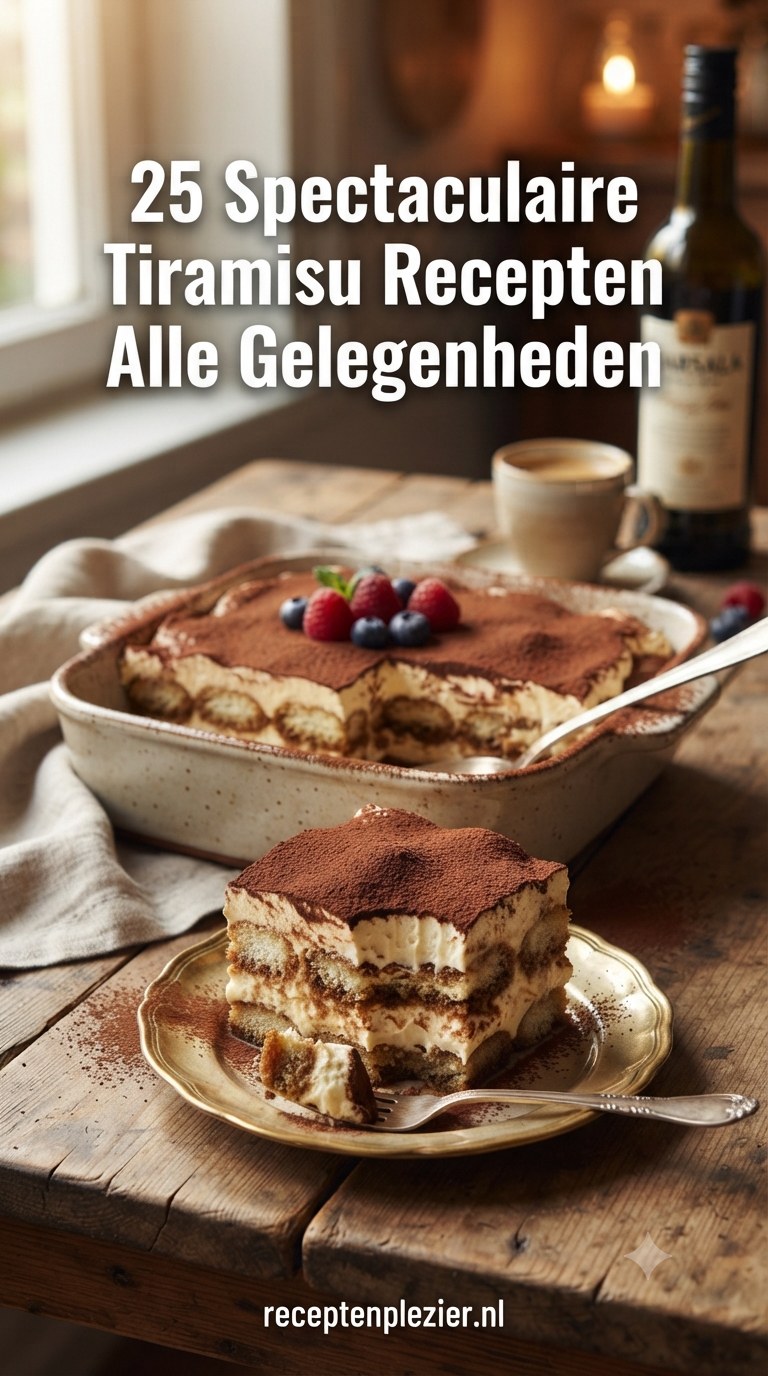 25 Spectaculaire Tiramisu Recepten voor Alle Gelegenheden