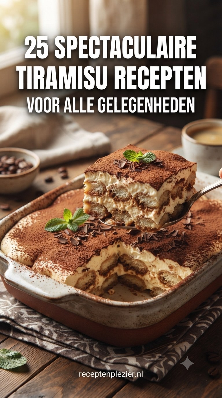 25 Spectaculaire Tiramisu Recepten voor Alle Gelegenheden