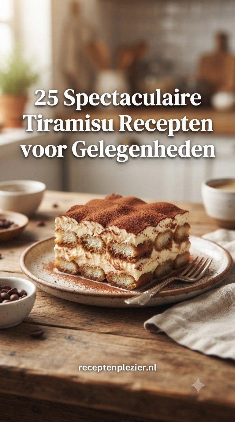25 Spectaculaire Tiramisu Recepten voor Alle Gelegenheden