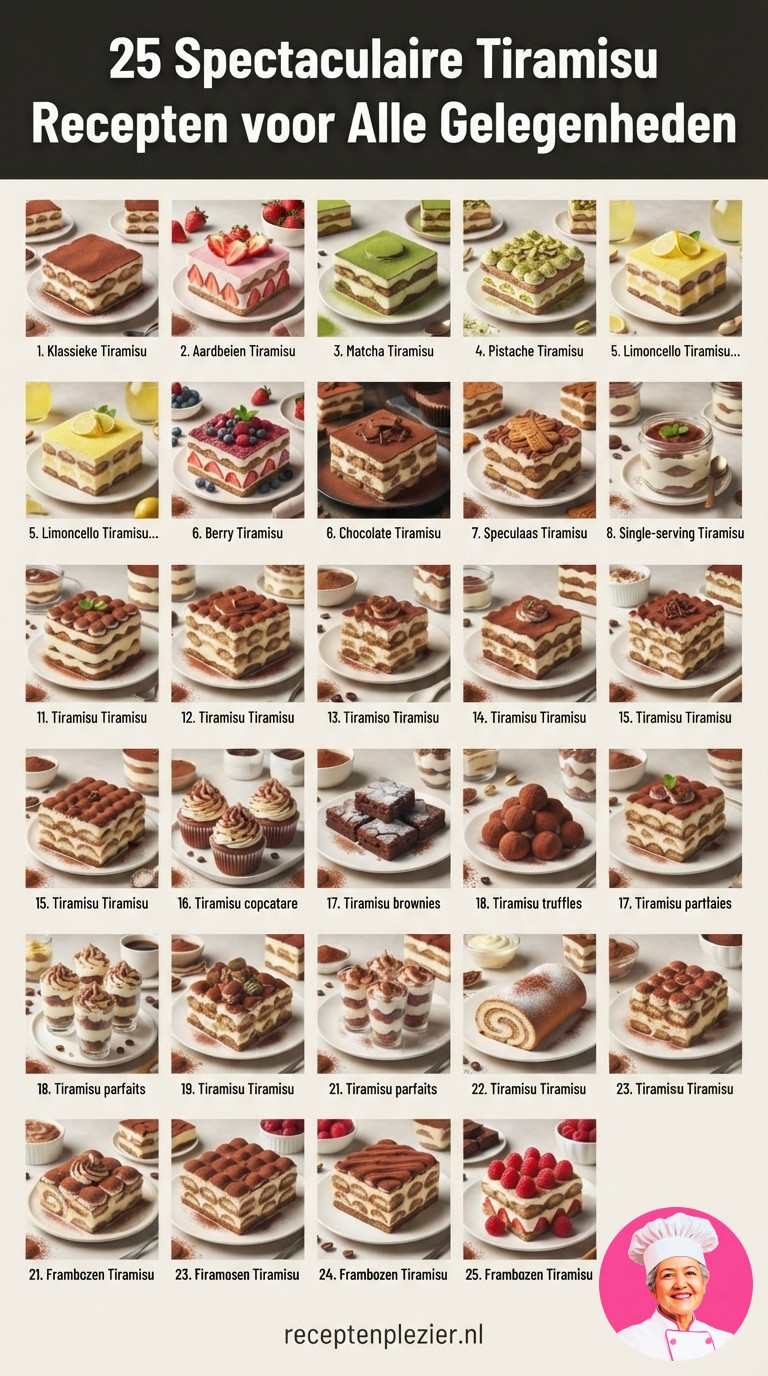 25 Spectaculaire Tiramisu Recepten voor Alle Gelegenheden