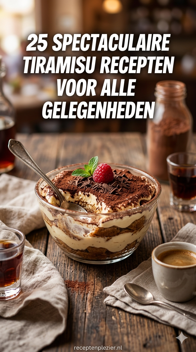 25 Spectaculaire Tiramisu Recepten voor Alle Gelegenheden
