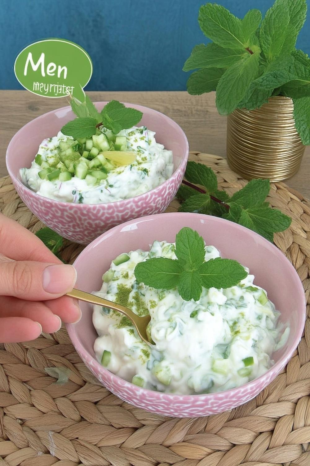 Tzatziki met verse munt