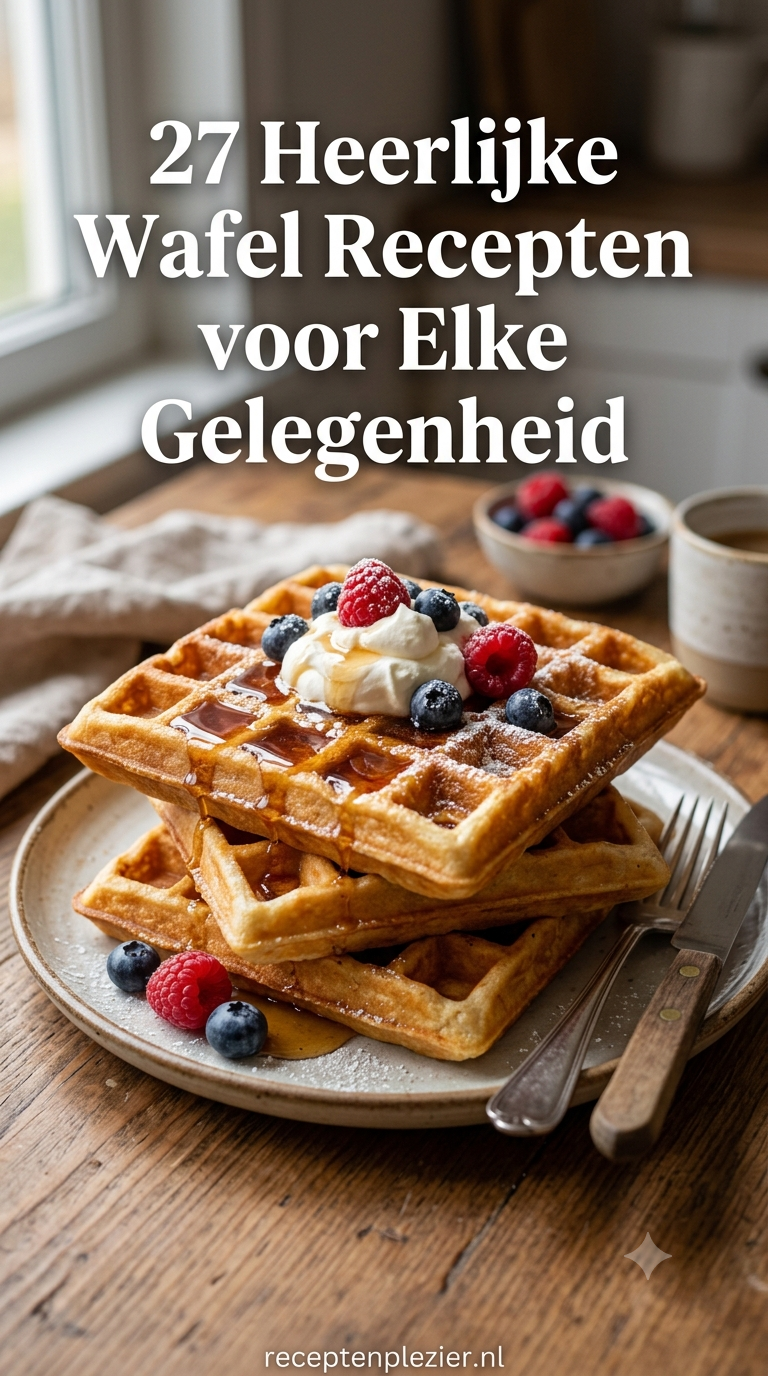 27 Heerlijke Wafel Recepten voor Elke Gelegenheid