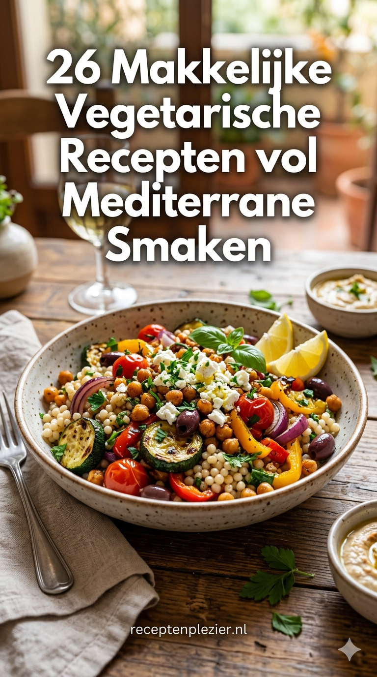 26 Makkelijke Vegetarische Recepten vol Mediterrane Smaken