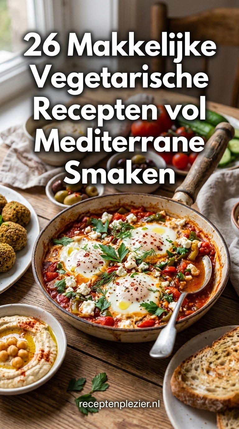 26 Makkelijke Vegetarische Recepten vol Mediterrane Smaken