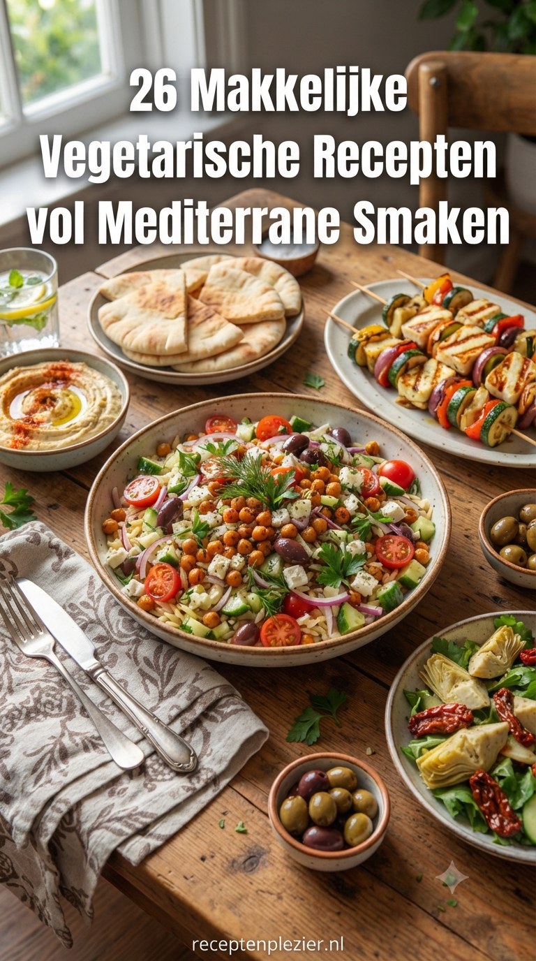 26 Makkelijke Vegetarische Recepten vol Mediterrane Smaken
