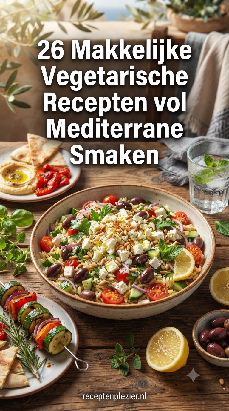 26 Makkelijke Vegetarische Recepten vol Mediterrane Smaken