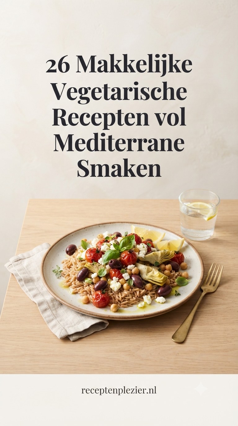 26 Makkelijke Vegetarische Recepten vol Mediterrane Smaken