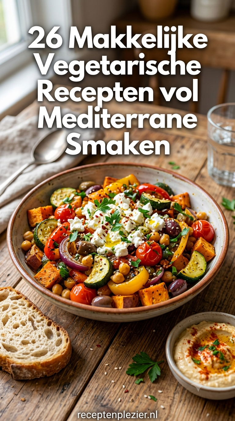 26 Makkelijke Vegetarische Recepten vol Mediterrane Smaken