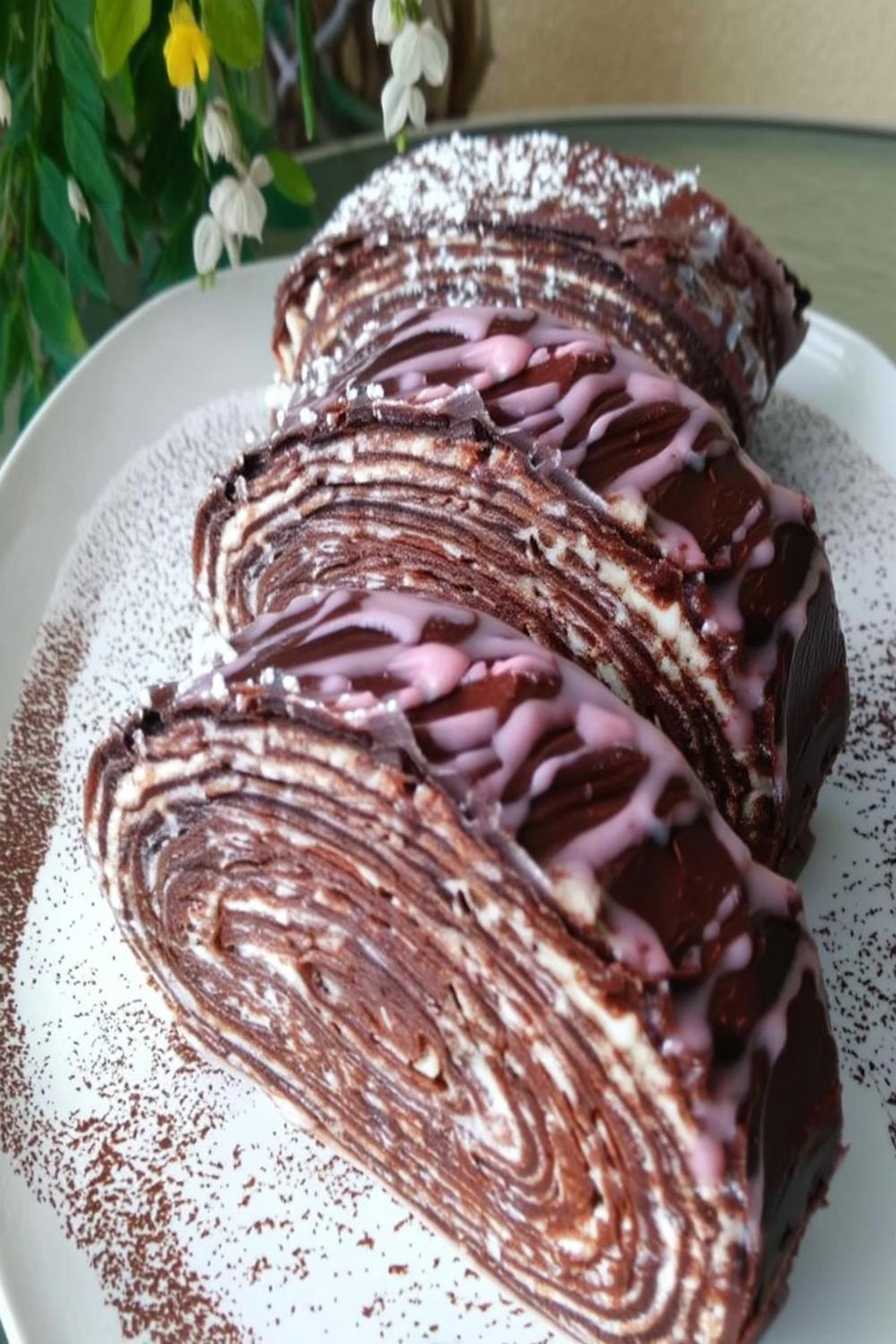 Chocolade pannenkoektaart