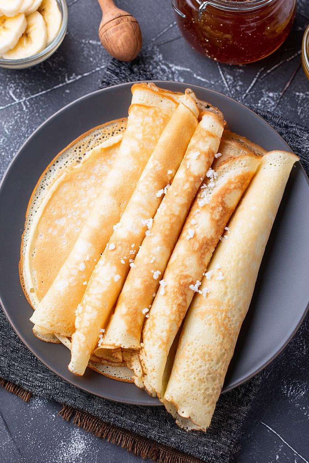 Pannenkoeken met honing