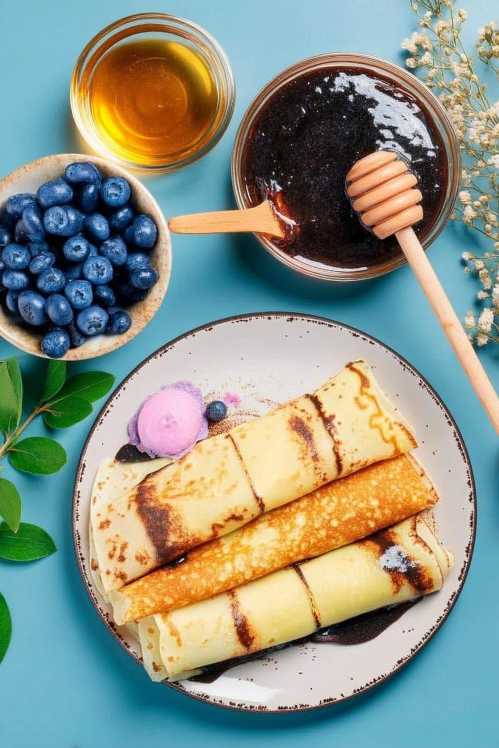 Verse pannenkoeken stapel