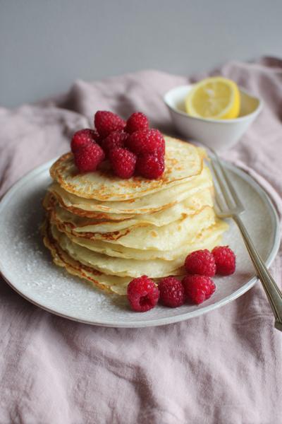1. Pannenkoeken met vanille en citroenrasp