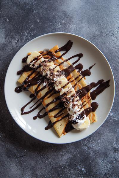 15. Pannenkoeken recept met chocolade en gesmolten kern