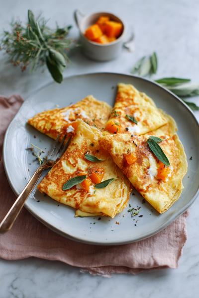 23. Pannenkoeken recept met pompoen en kruidige warmte